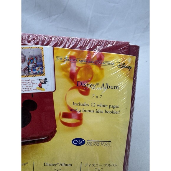 Creative Memories Disney Mickey Mouse 7x7 Photo Album Scrapbook Red Sealed - Picture 4 of 4